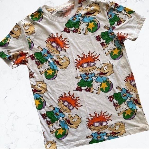 Nickelodeon Rugrats Characters Theme Cotton Short Sleeves Tees Sz S - Picture 1 of 5